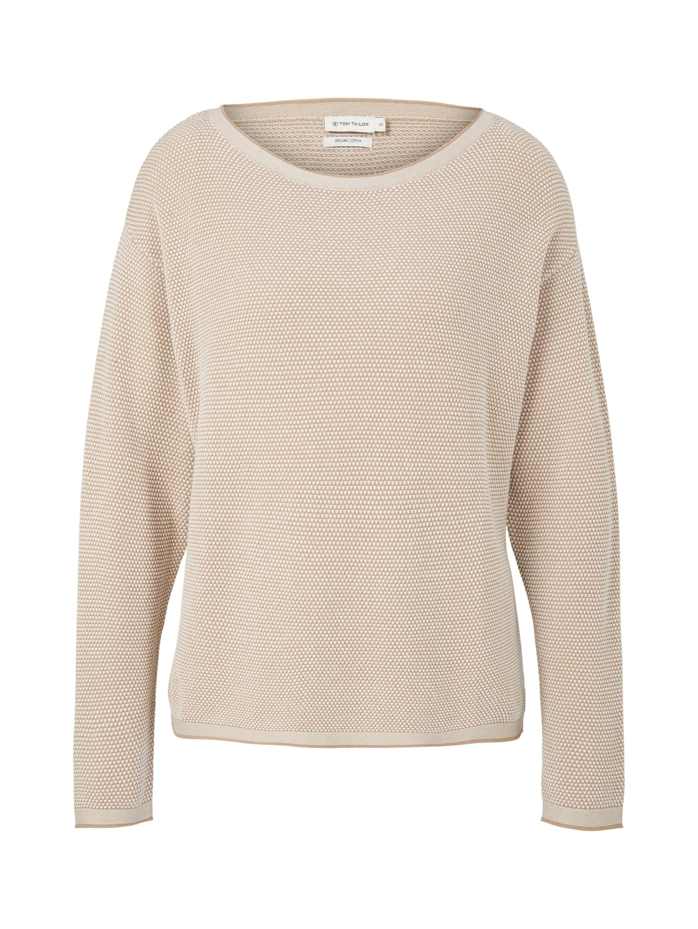 Tom Tailor Strickpullover mit Struktur und U-Boot Ausschnitt