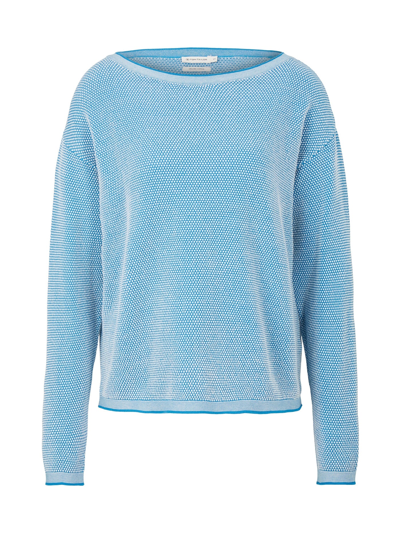 Tom Tailor Strickpullover mit Struktur und U-Boot Ausschnitt