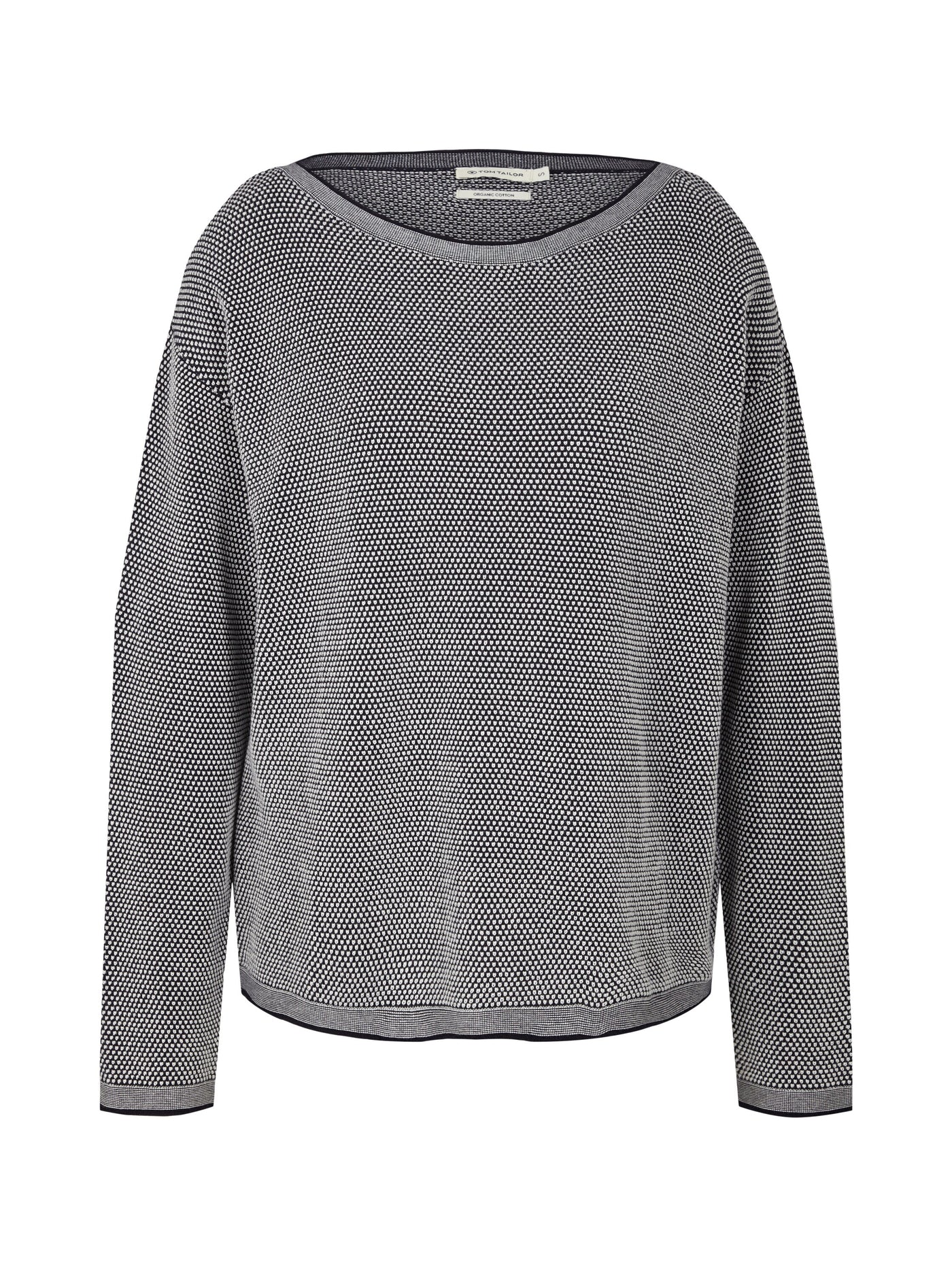 Tom Tailor Strickpullover mit Struktur und U-Boot Ausschnitt
