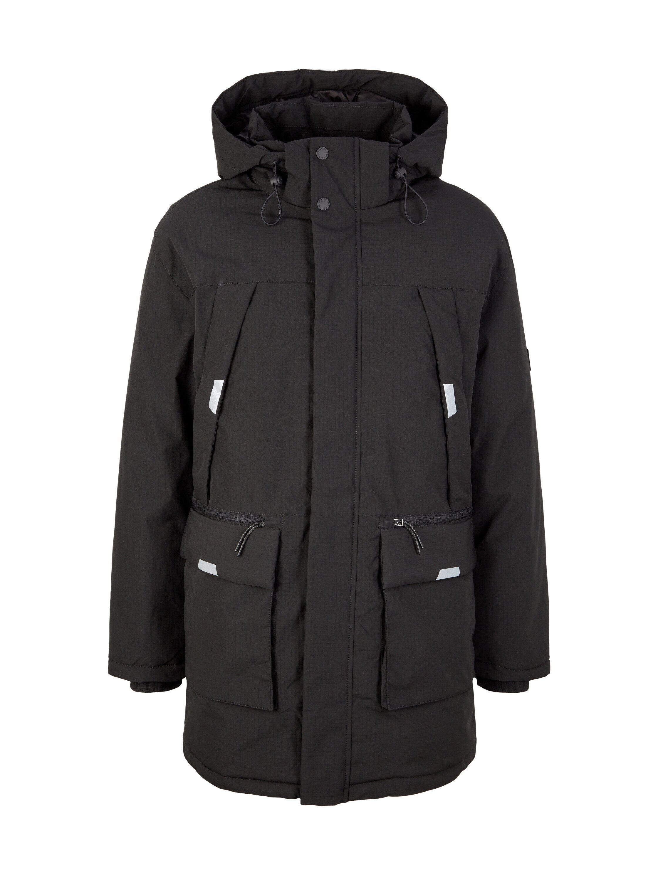 Tom Tailor Parka mit Stehkragen, Kapuze und Reißverschluss