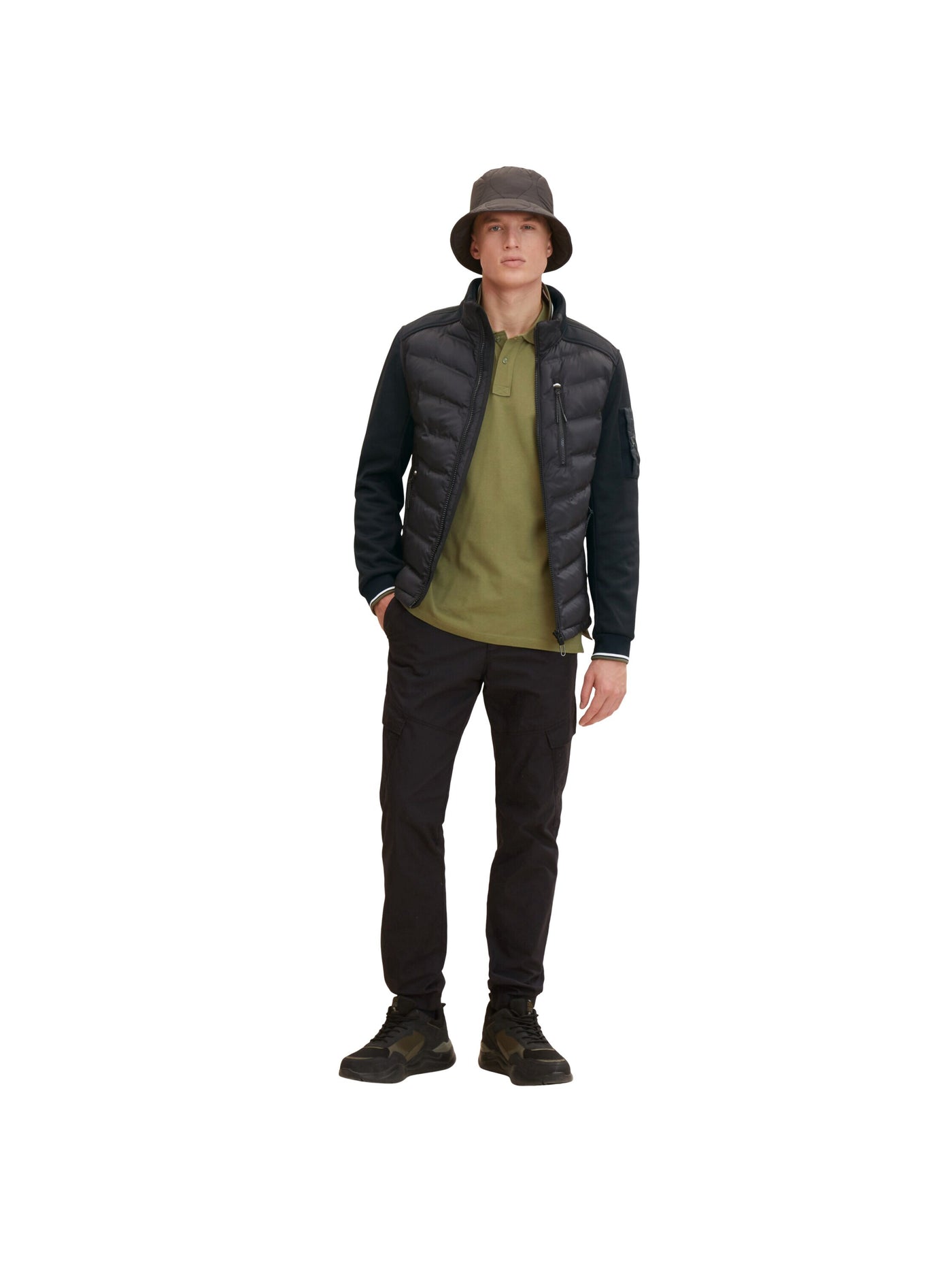Tom Tailor Hybridjacke REPREVE Our Ocean mit Stehkragen