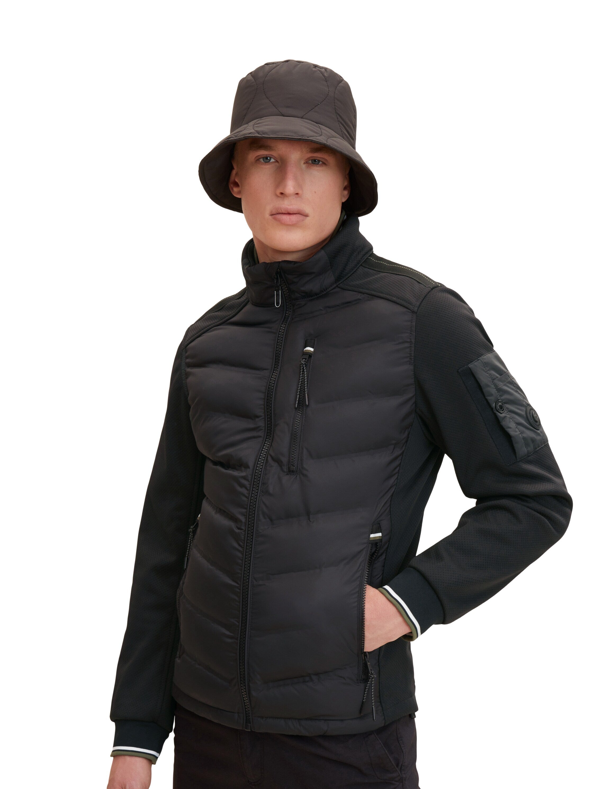 Tom Tailor Hybridjacke REPREVE Our Ocean mit Stehkragen