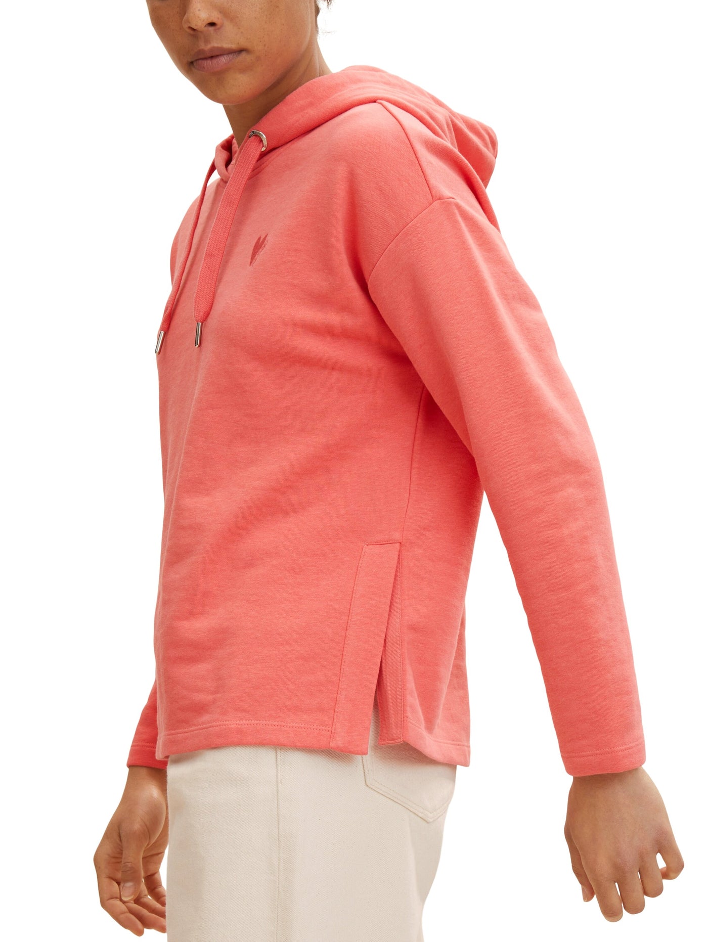 Tom Tailor Hoodie mit Stickerei und Kapuze aus Bio-Baumwolle