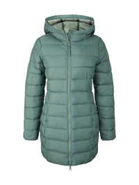 Tom Tailor Leichter Steppmantel REPREVE Our Ocean mit Kapuze und seitlichen Eingrifftaschen