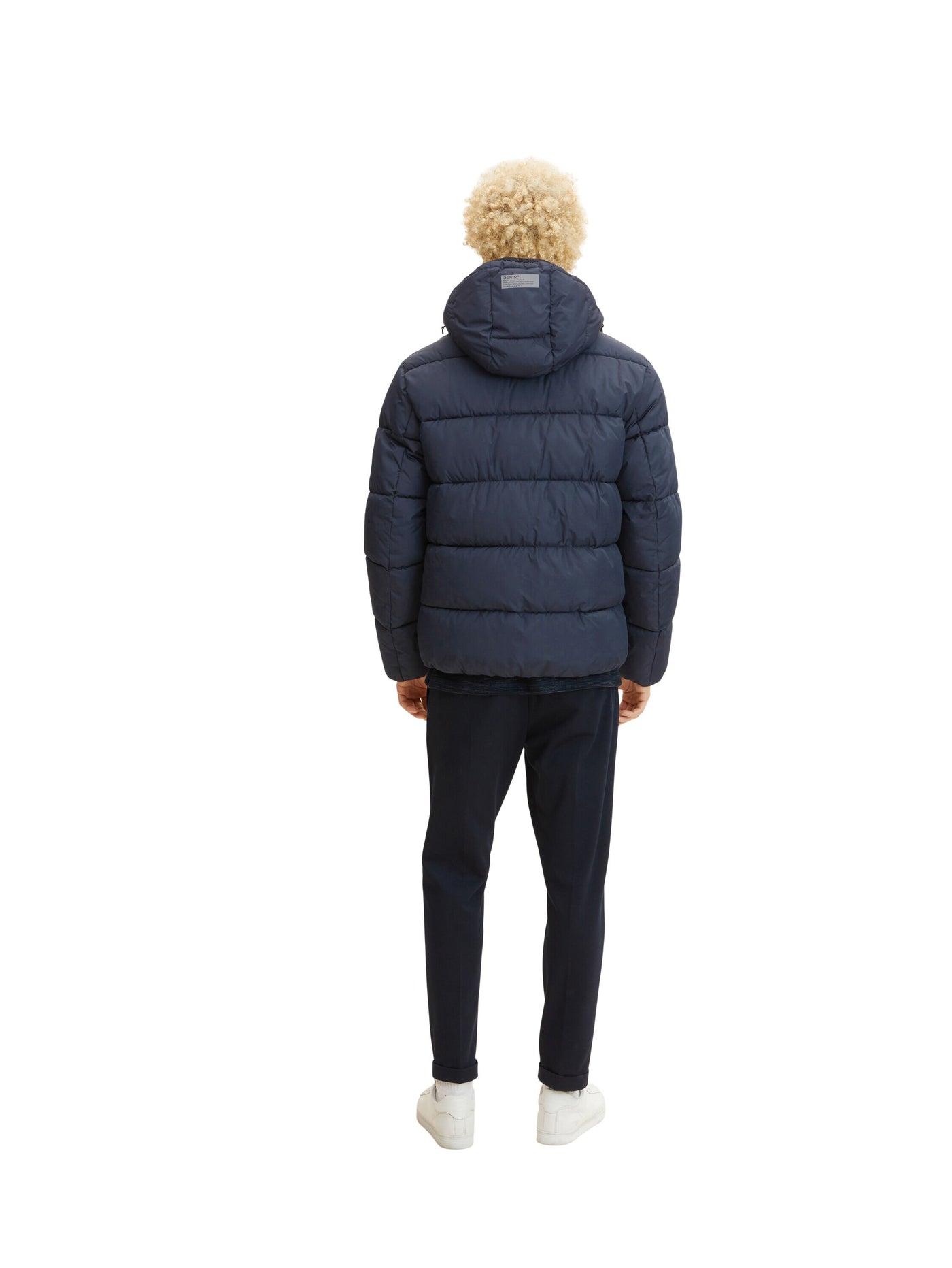 Tom Tailor Pufferjacke mit abnehmbarer Kapuze und Stehkragen