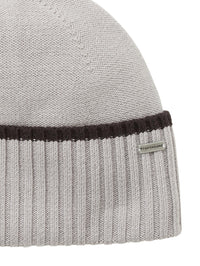 Tom Tailor Basic Strick-Beanie mit Logo Badge