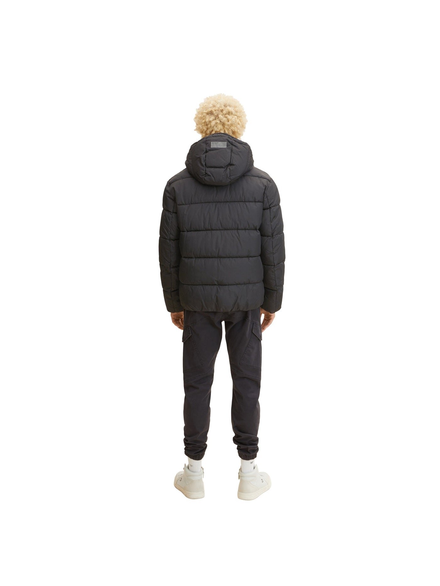 Tom Tailor Pufferjacke mit abnehmbarer Kapuze und Stehkragen