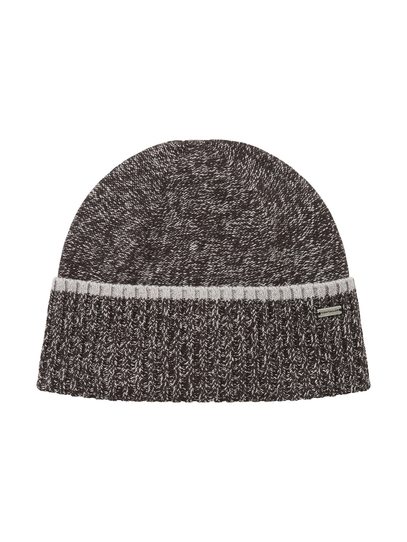 Tom Tailor Basic Strick-Beanie mit Logo Badge