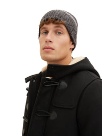 Tom Tailor Basic Strick-Beanie mit Logo Badge