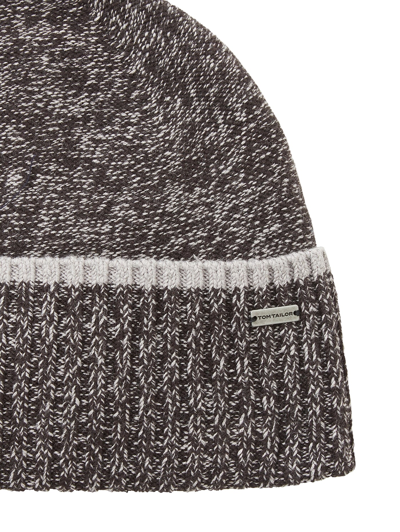 Tom Tailor Basic Strick-Beanie mit Logo Badge