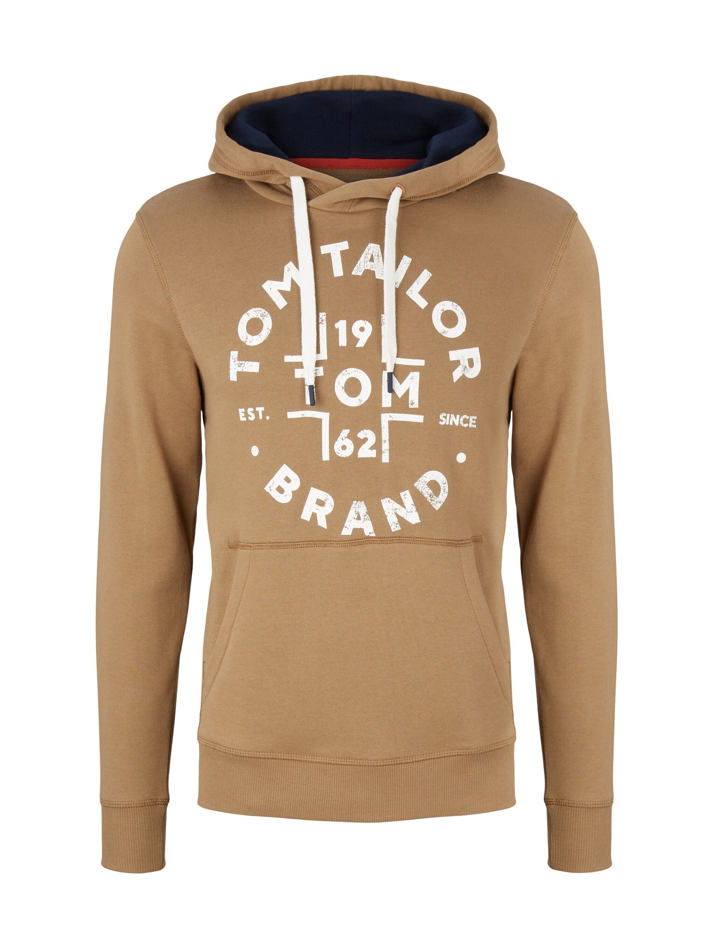 Tom Tailor Hoodie mit Kängurutasche und Logoprint