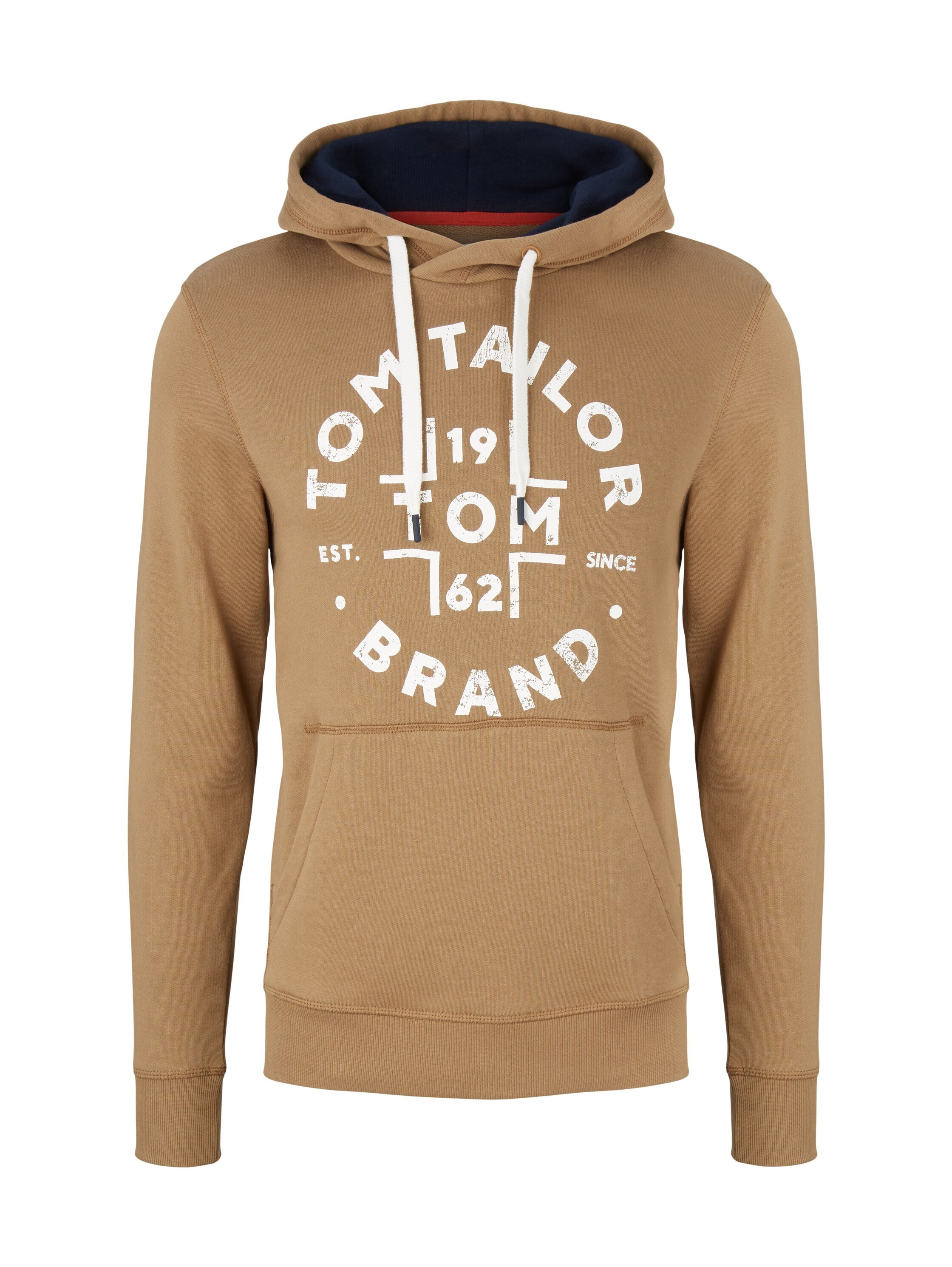 Tom Tailor Hoodie mit Kängurutasche und Logoprint