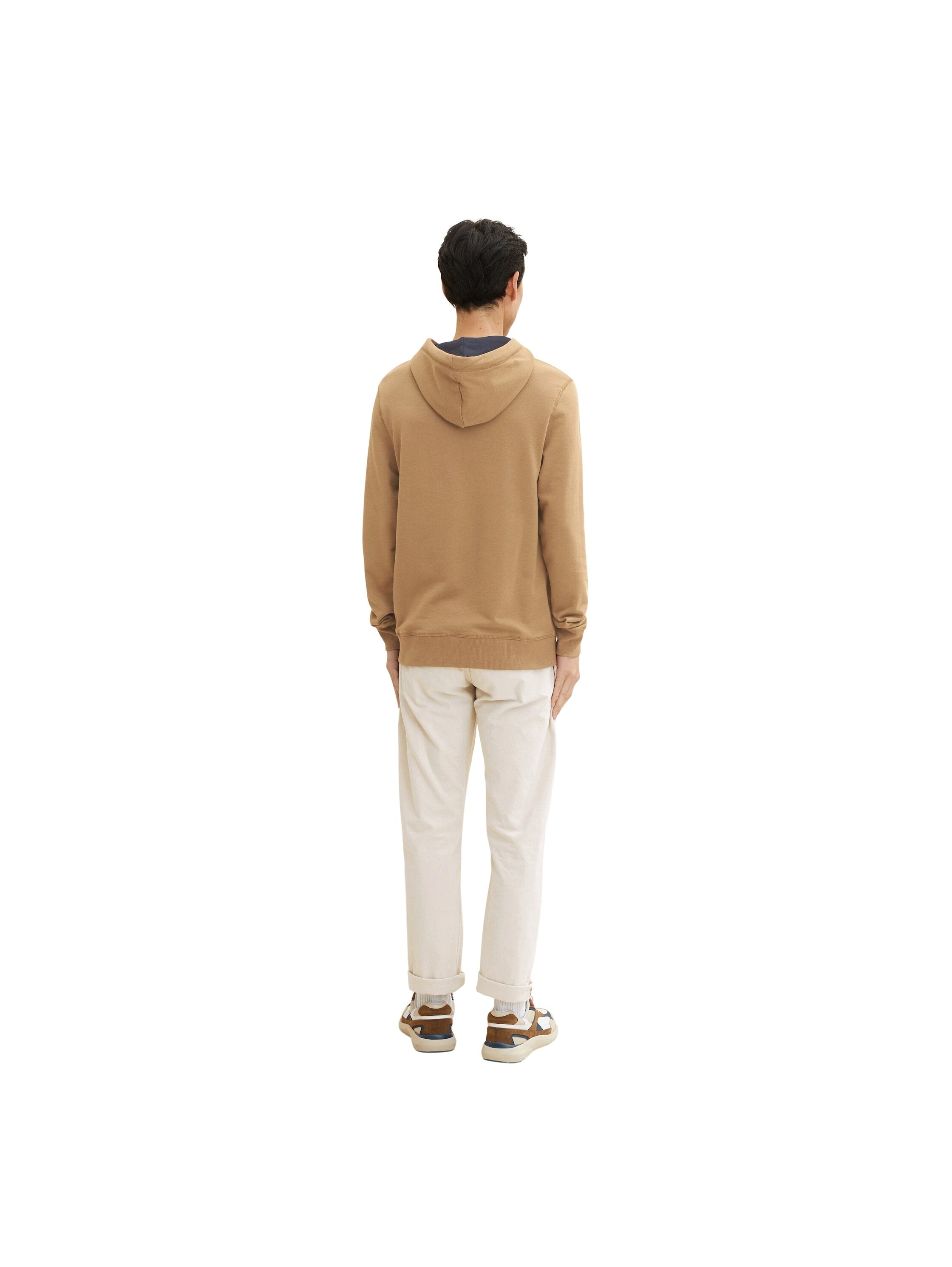 Tom Tailor Hoodie mit Kängurutasche und Logoprint