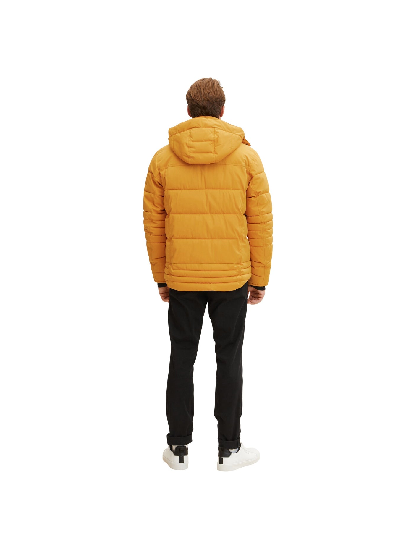 Tom Tailor Pufferjacke mit Kapuze, Reißverschluss und Knopfleiste