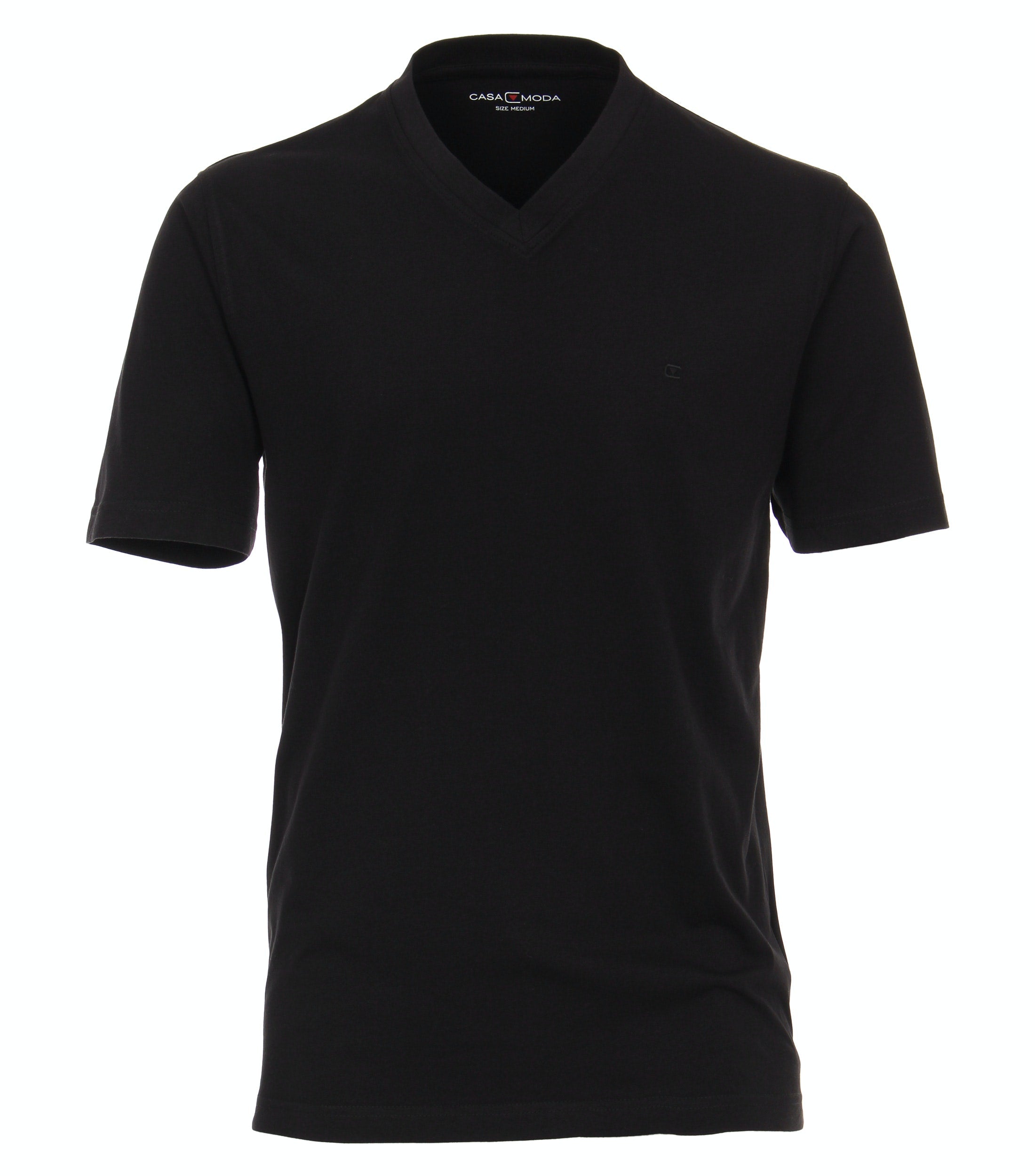 CASA MODA Klassisches Herrenshirt im 2er Pack Shirt mit V-Neck