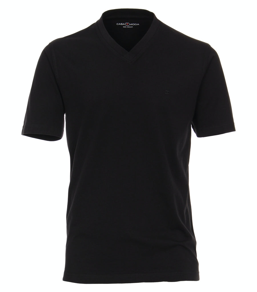 CASA MODA Klassisches Herrenshirt im 2er Pack Shirt mit V-Neck