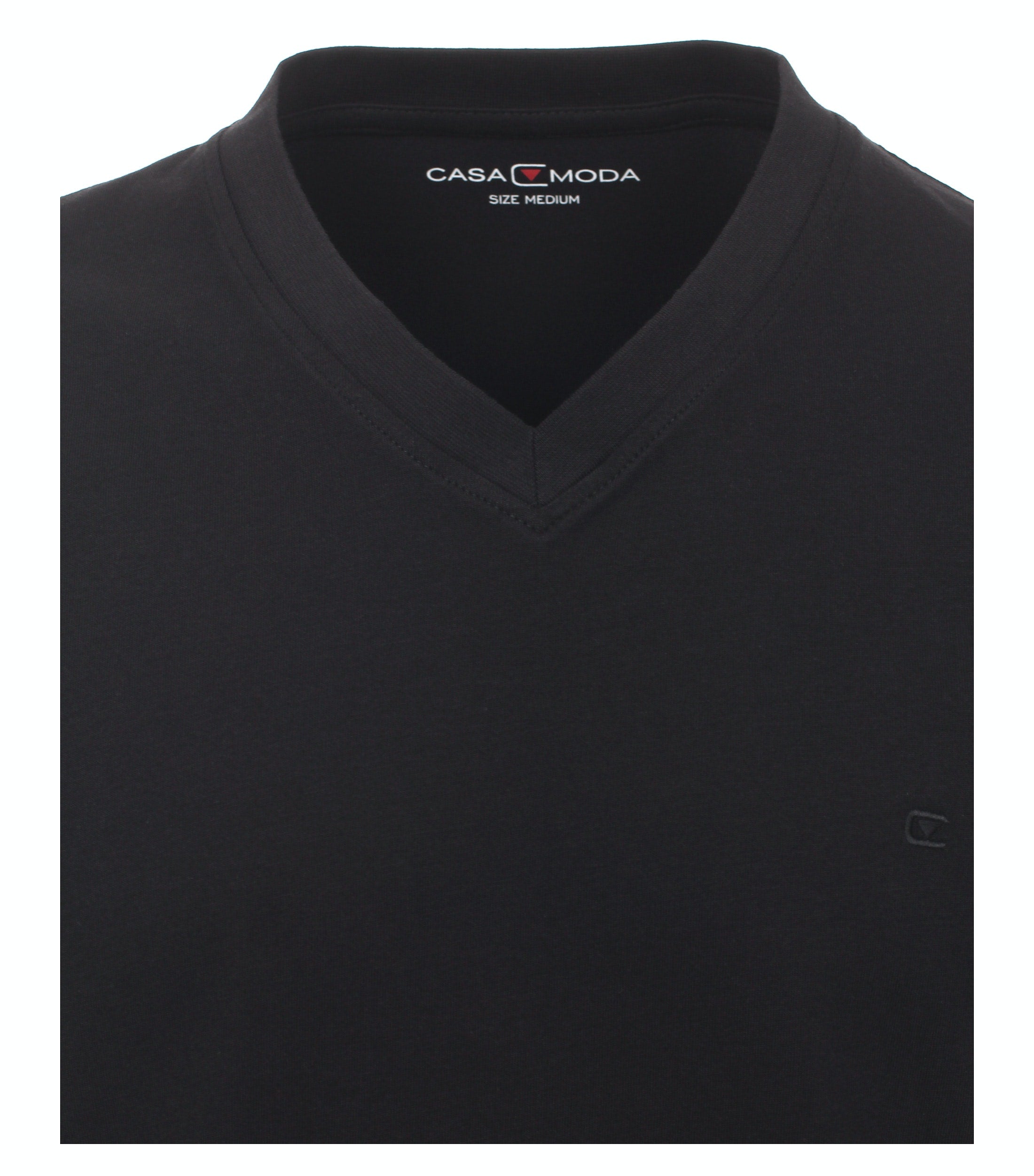 CASA MODA Klassisches Herrenshirt im 2er Pack Shirt mit V-Neck