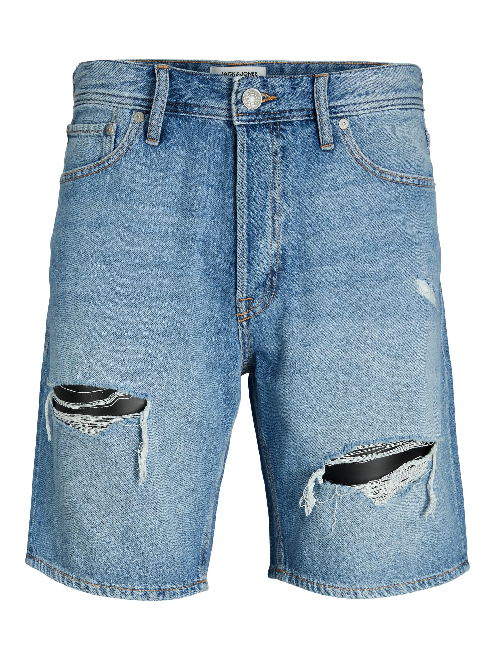 Jack & Jones Chris Original kurze Jeans Used-Look