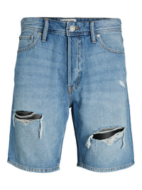 Jack & Jones Chris Original kurze Jeans Used-Look