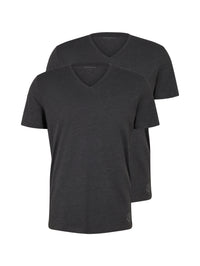 Tom Tailor Doppelpack Kurzarmshirt V-Neck T-Shirt