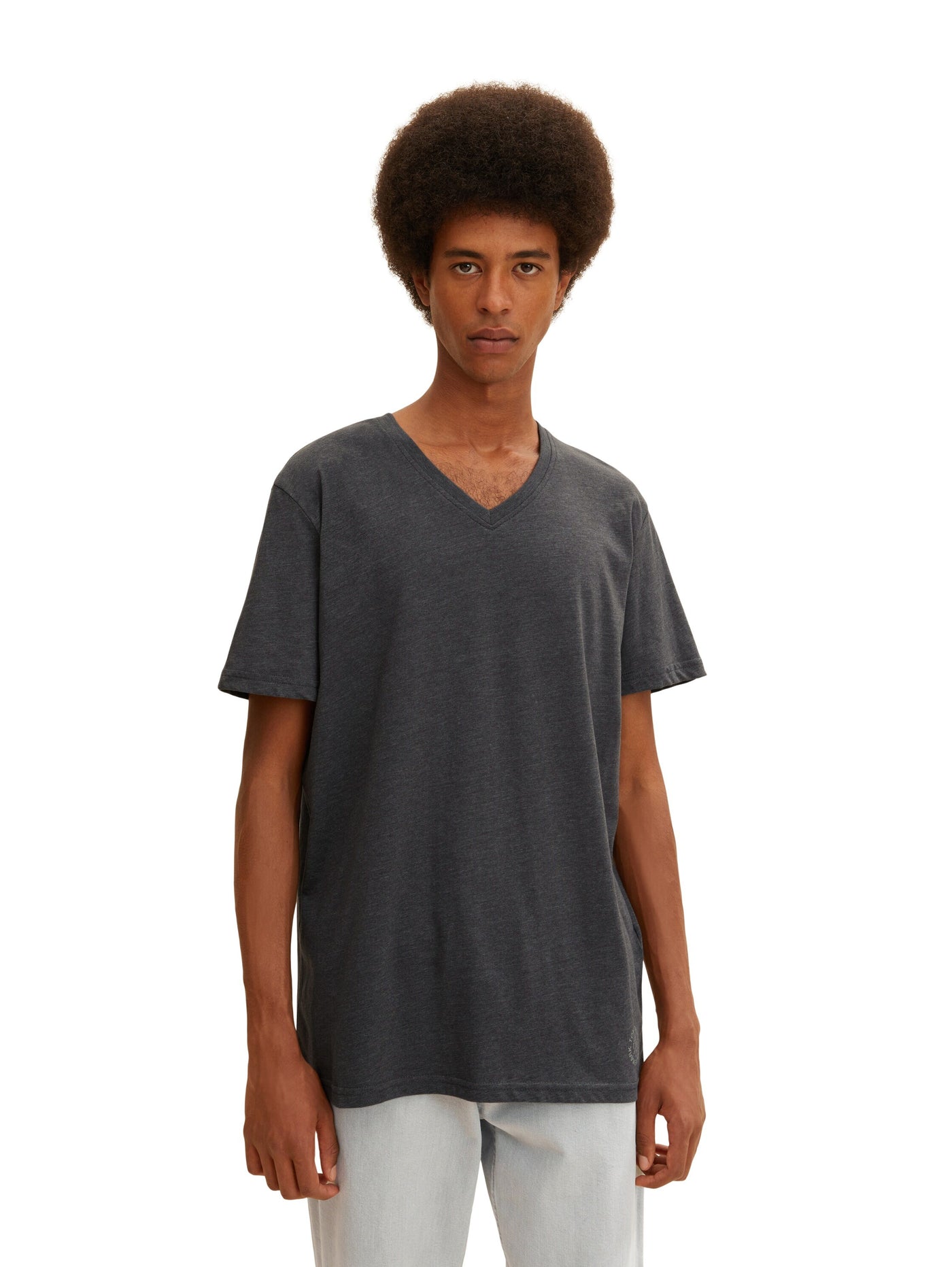 Tom Tailor Doppelpack Kurzarmshirt V-Neck T-Shirt