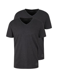 Tom Tailor Doppelpack Kurzarmshirt V-Neck T-Shirt