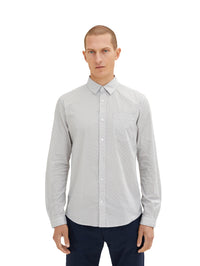 Tom Tailor Hemd mit Allover-Print Langarmhemd