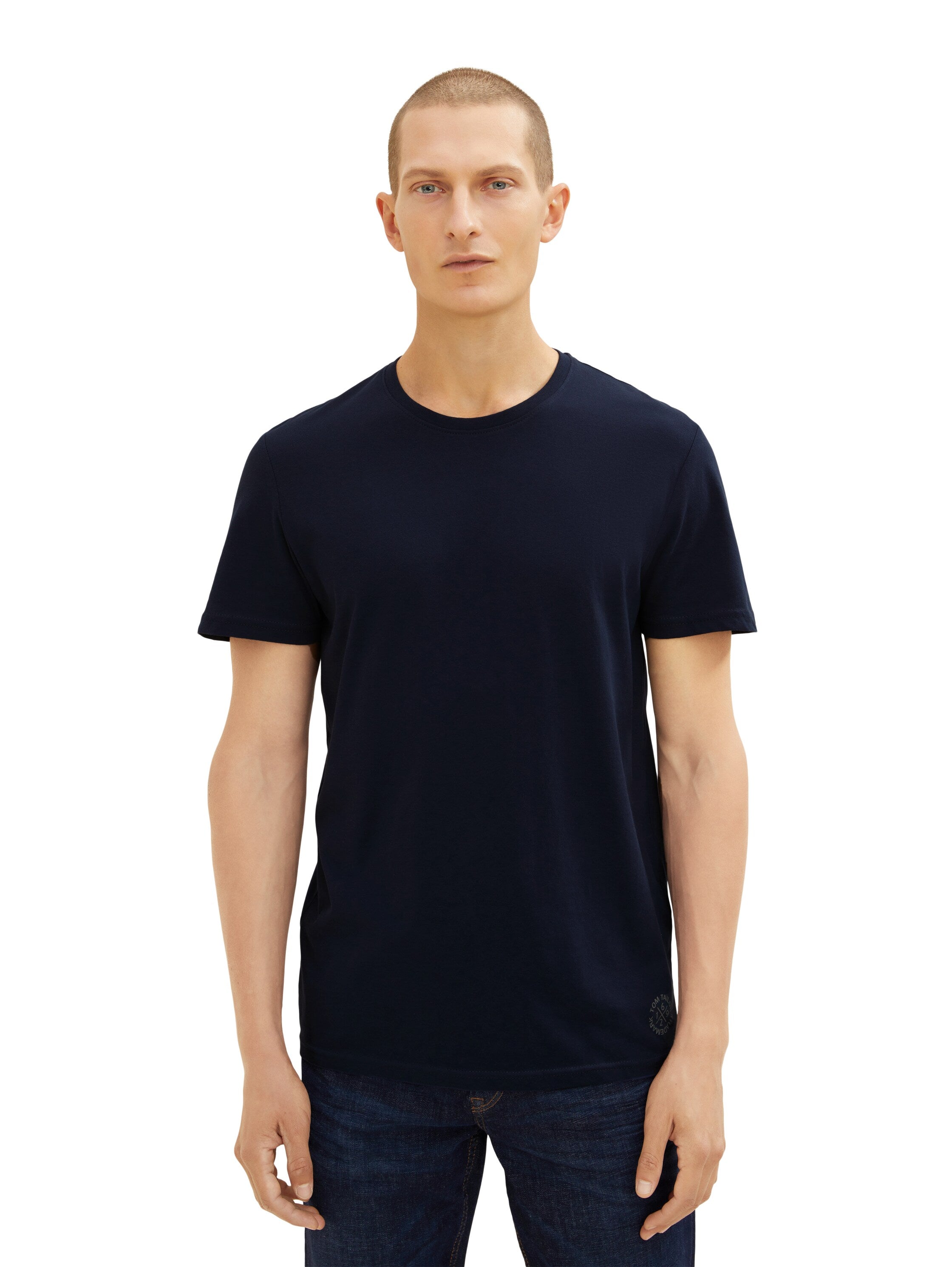 Tom Tailor Doppelpack Kurzarmshirt Crew-Neck T-Shirt