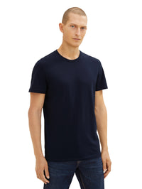 Tom Tailor Doppelpack Kurzarmshirt Crew-Neck T-Shirt