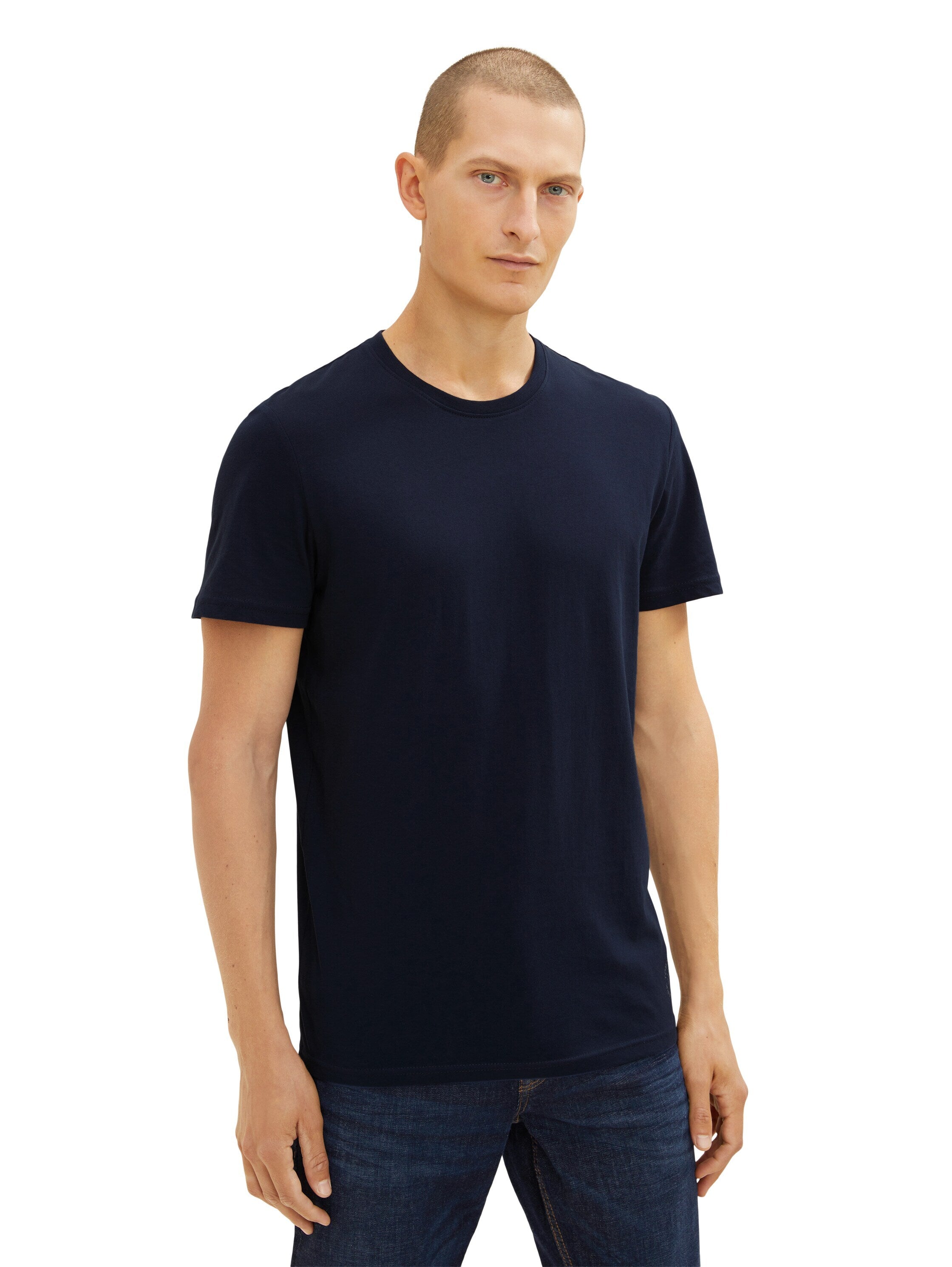 Tom Tailor Doppelpack Kurzarmshirt Crew-Neck T-Shirt