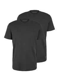 Tom Tailor Doppelpack Kurzarmshirt Crew-Neck T-Shirt