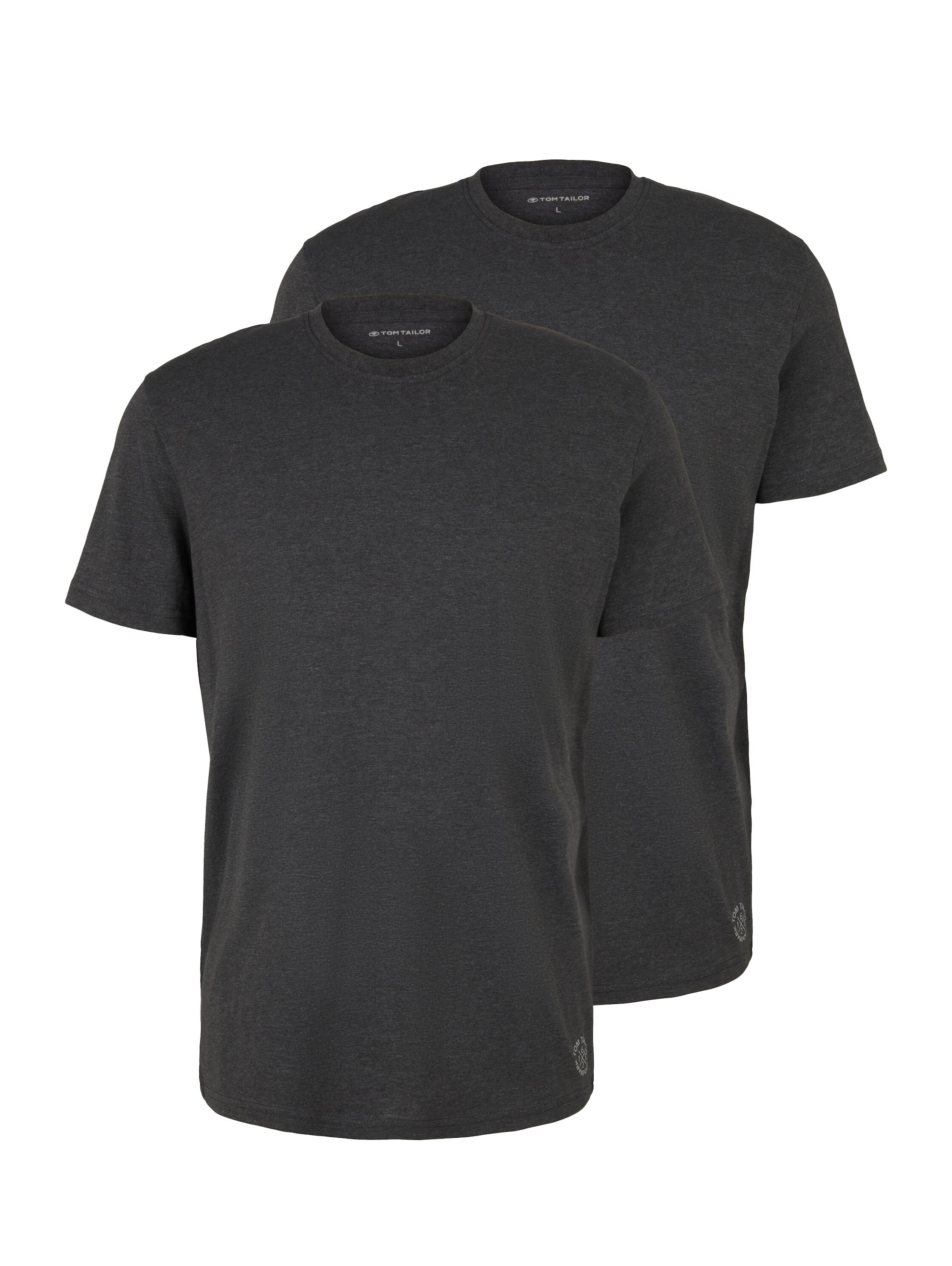 Tom Tailor Doppelpack Kurzarmshirt Crew-Neck T-Shirt