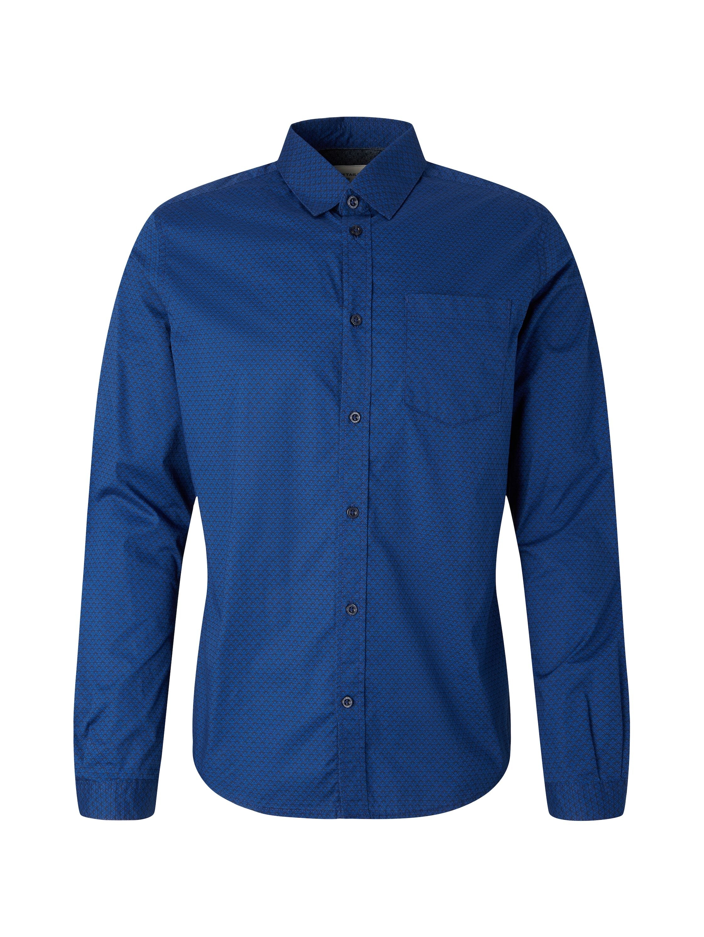 Tom Tailor Hemd mit Allover-Print Langarmhemd