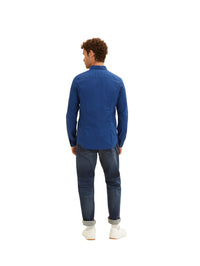 Tom Tailor Hemd mit Allover-Print Langarmhemd