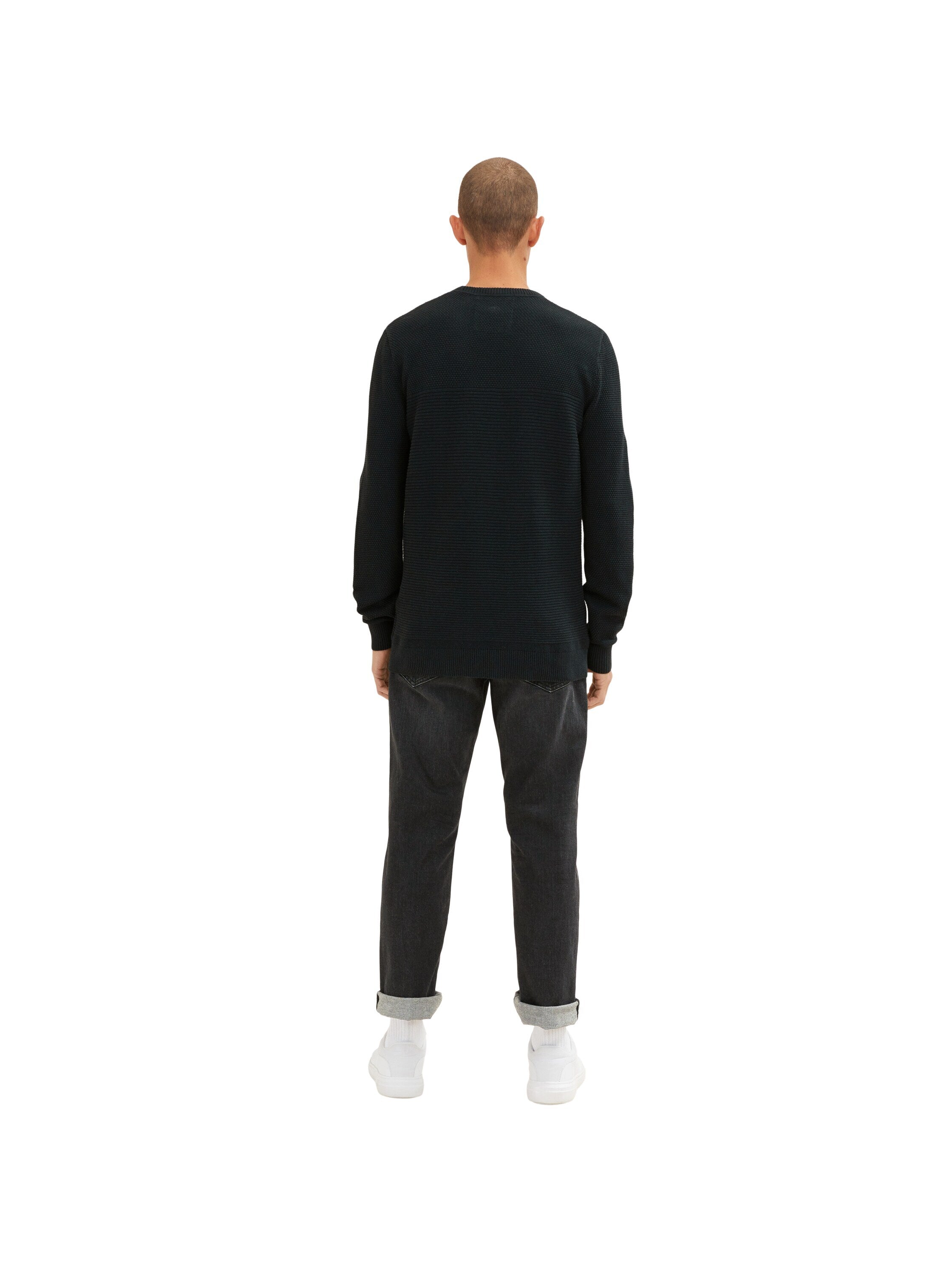 Tom Tailor Basic Structured Knit Pullover Strickpullover