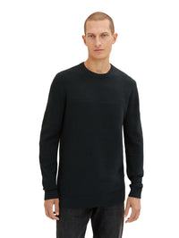 Tom Tailor Basic Structured Knit Pullover Strickpullover