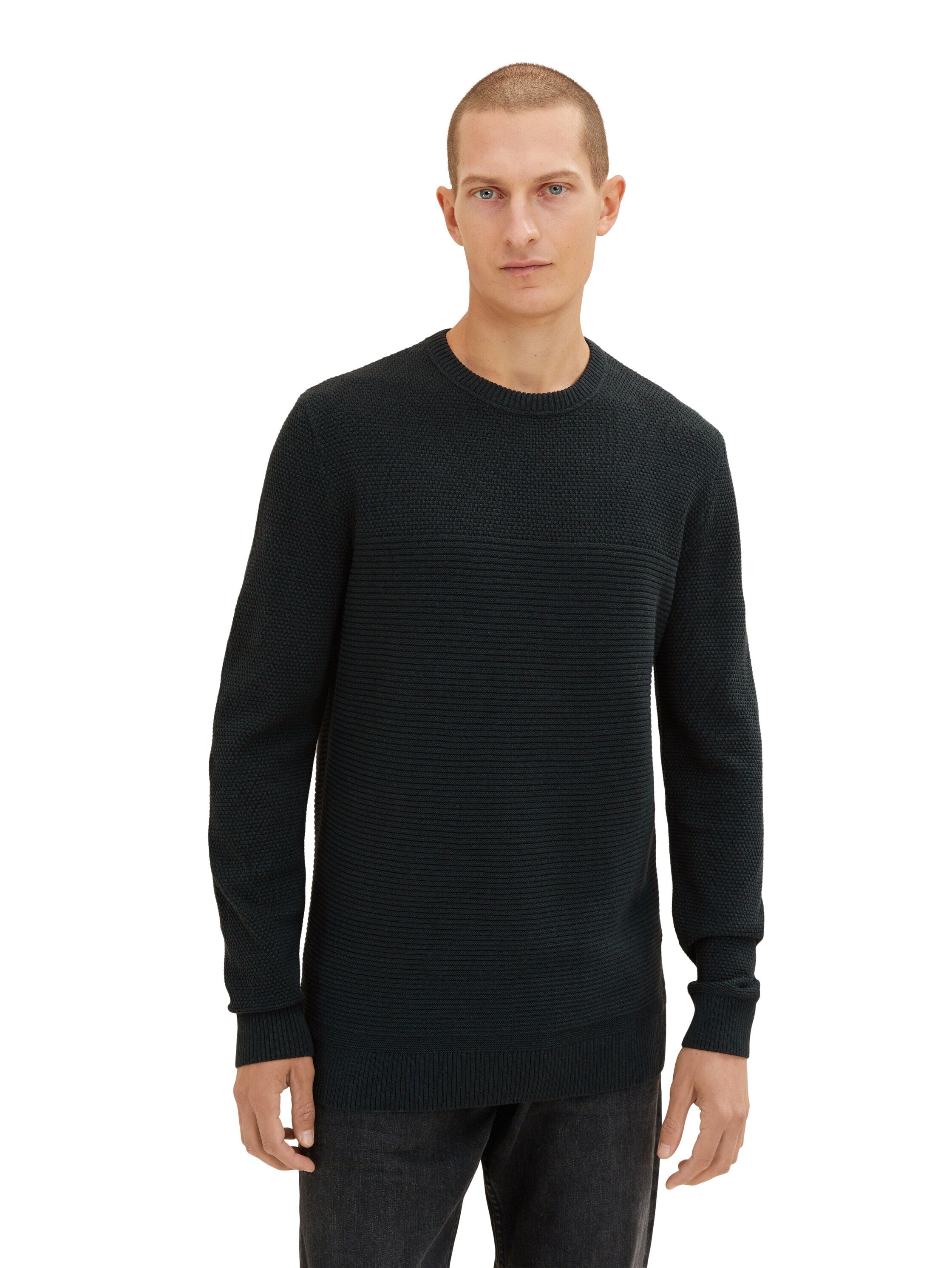 Tom Tailor Basic Structured Knit Pullover Strickpullover