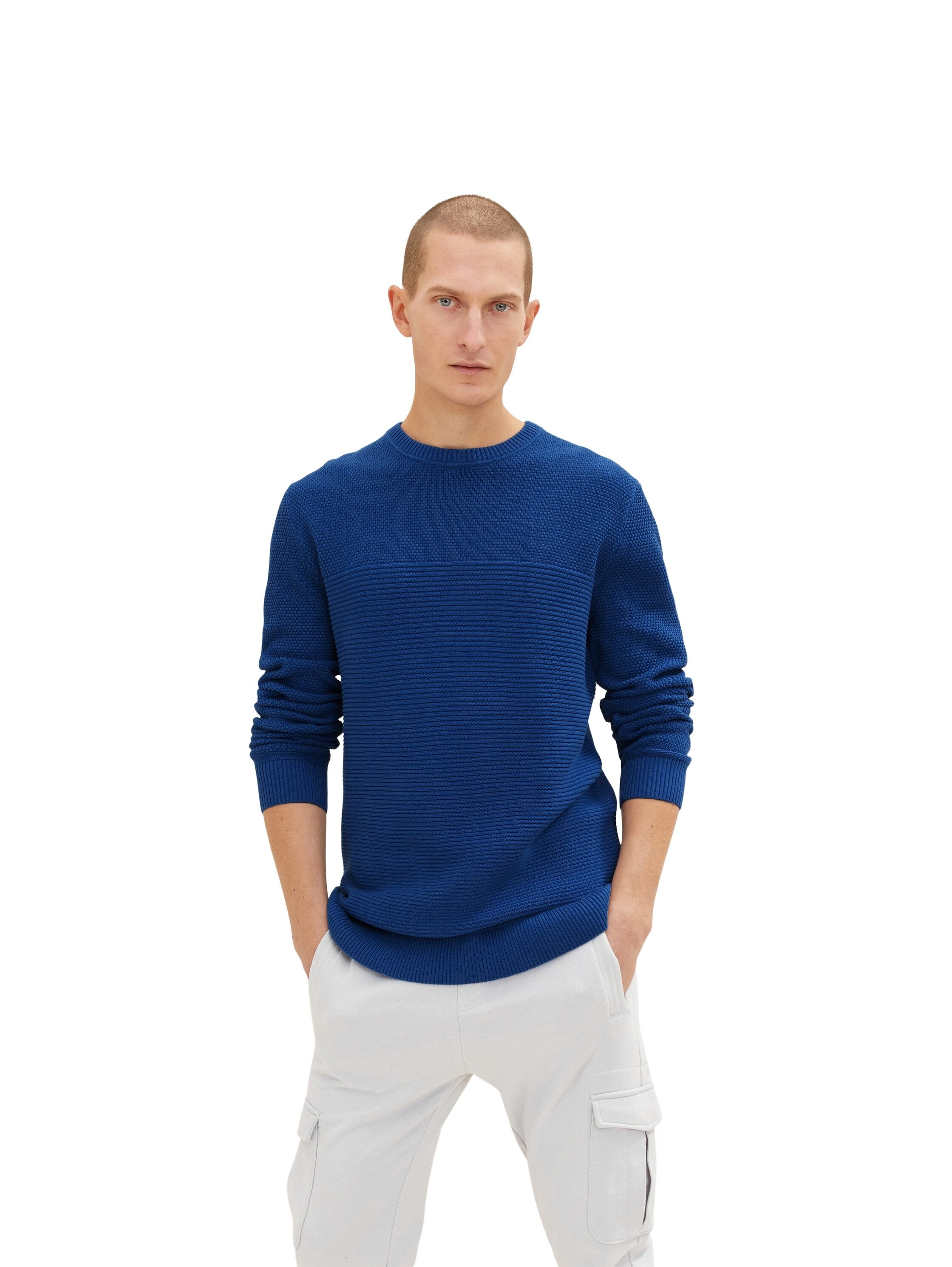 Tom Tailor Basic Structured Knit Pullover Strickpullover