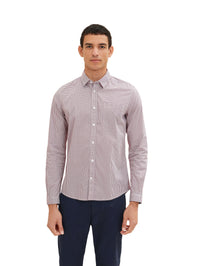 Tom Tailor Hemd mit Allover-Print Langarmhemd