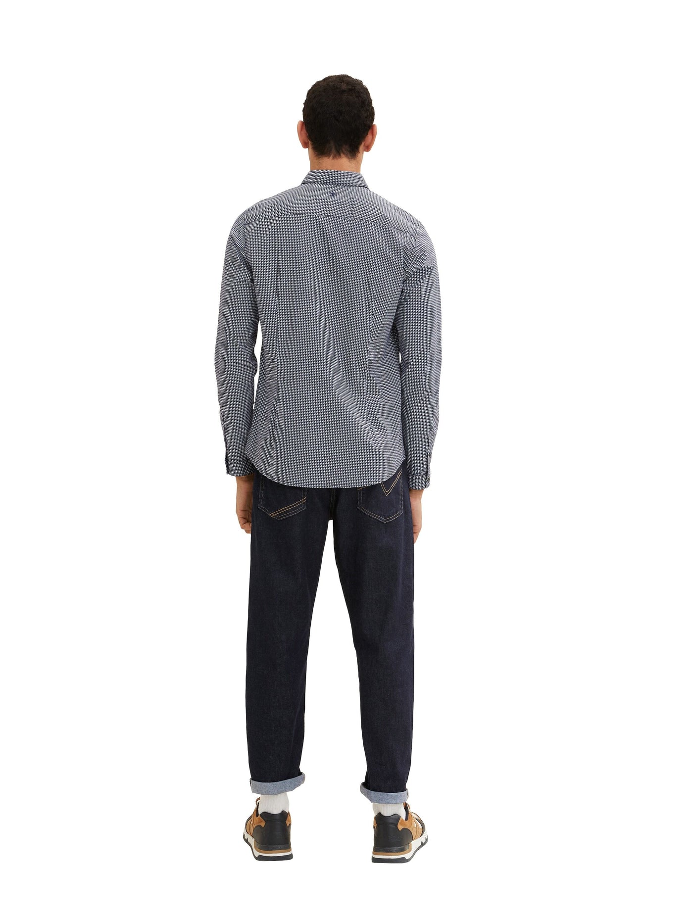 Tom Tailor Hemd mit Allover-Print Langarmhemd