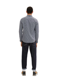 Tom Tailor Hemd mit Allover-Print Langarmhemd