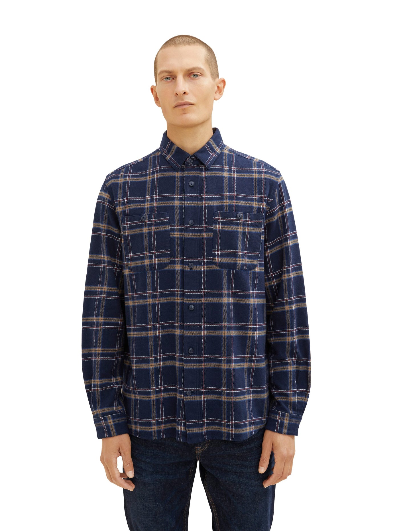 Tom Tailor Kariertes Hemd Langarmhemd