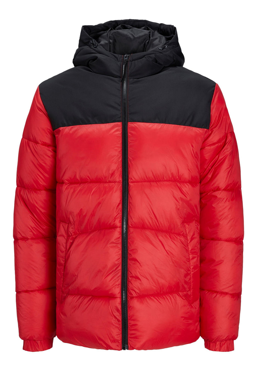 Jack & Jones Gefütterte Pufferjacke mit Kapuze und seitlichen Eingrifftaschen