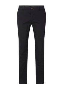 Tom Tailor Unifarbene Slim Fit Chinohose Travis mit seitlichen Eingrifftaschen, Gürtelschlaufen und Paspeltaschen