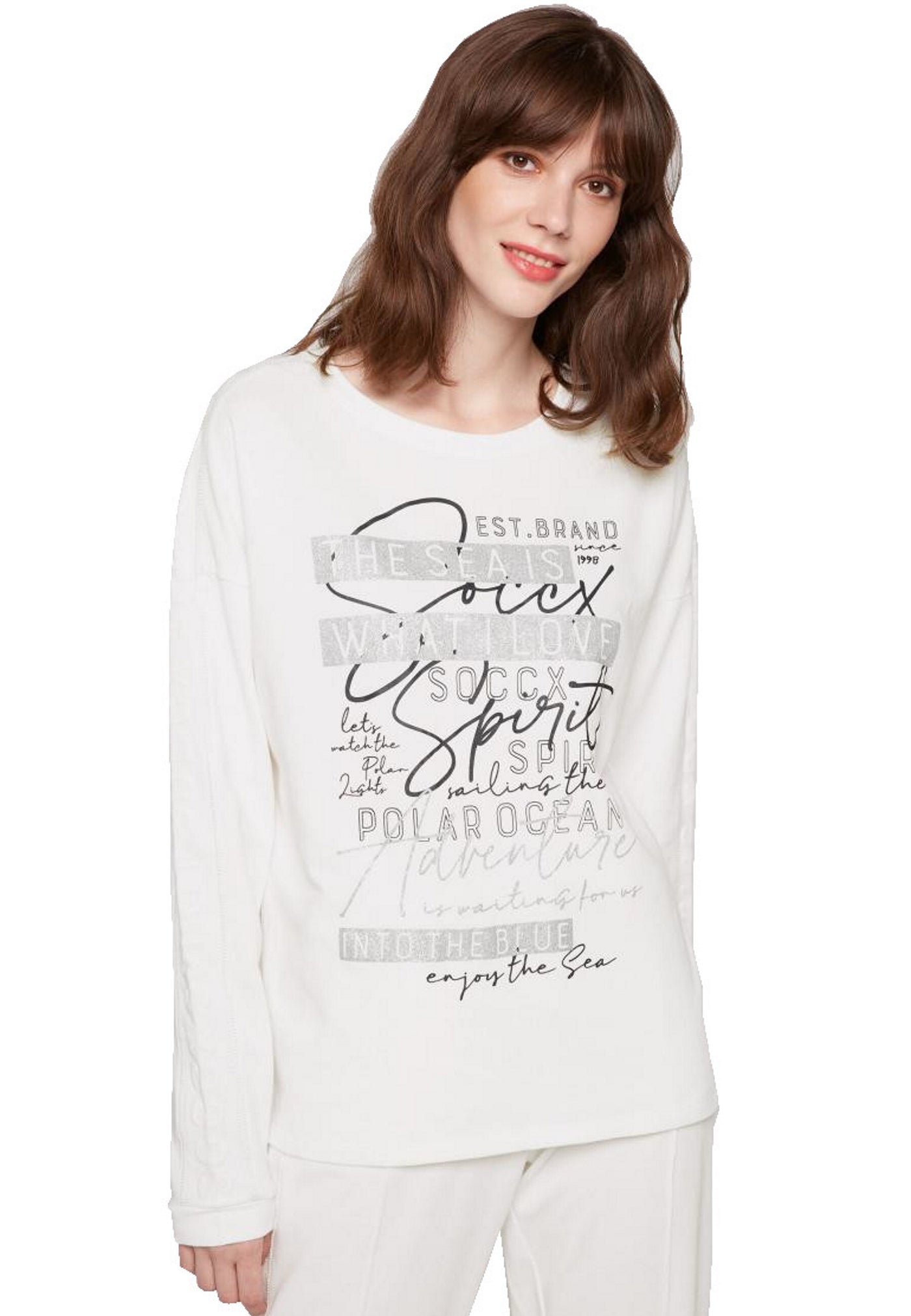 Soccx Into The Blue Langarmshirt