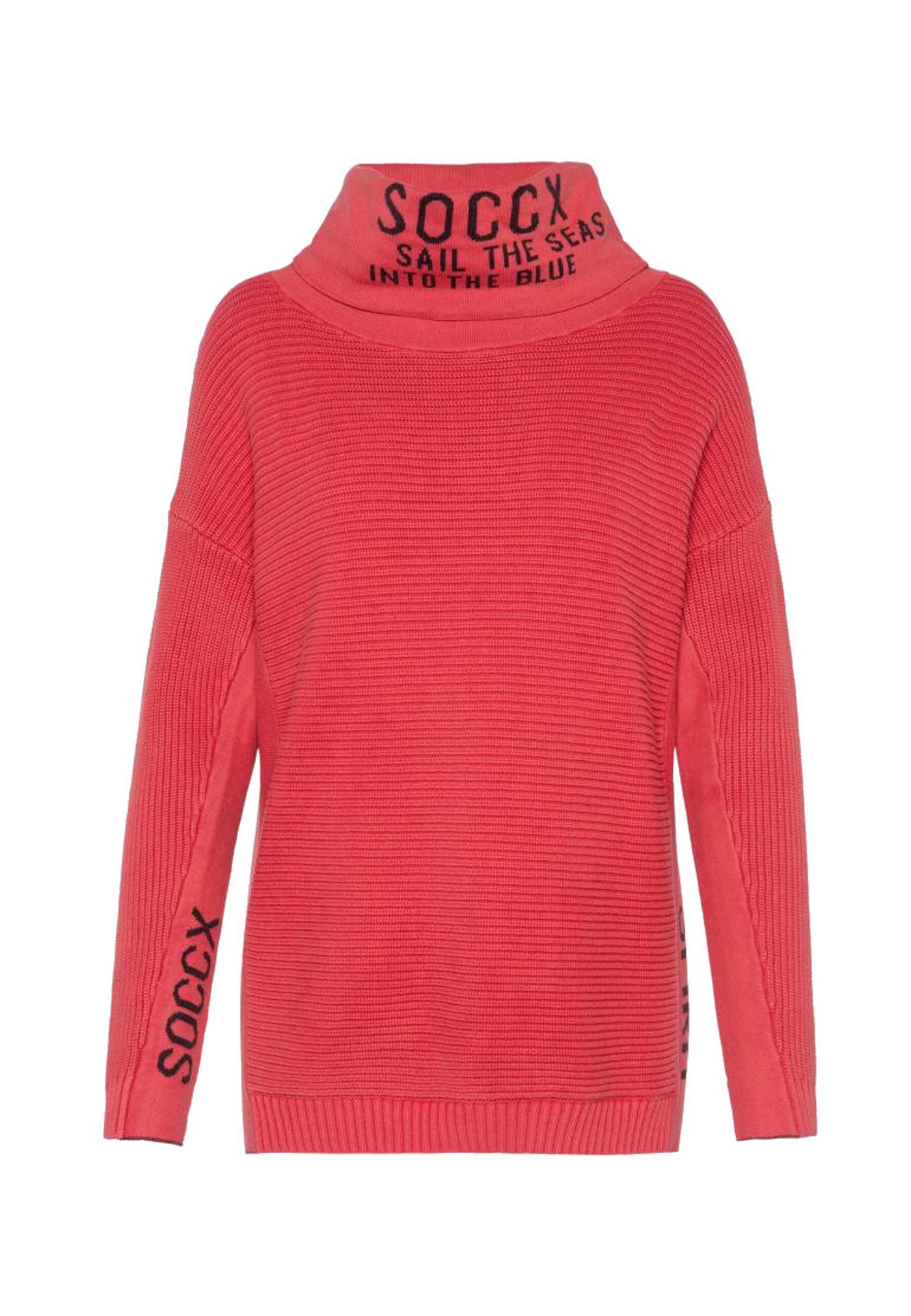 Soccx Into The Blue Langarmshirt mit Rollkragen