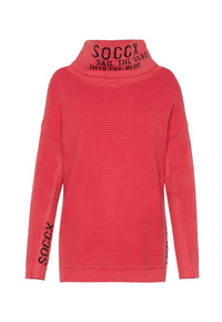 Soccx Into The Blue Langarmshirt mit Rollkragen