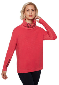 Soccx Into The Blue Langarmshirt mit Rollkragen