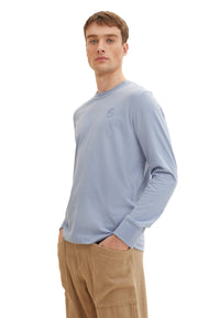 Tom Tailor Langarmshirt mit Logo-Print und Rundhalsausschnitt