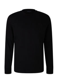 Tom Tailor Langarmshirt mit Logo-Print und Rundhalsausschnitt